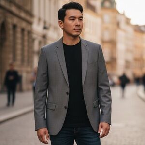 Boss Charcoal Gray Blazer